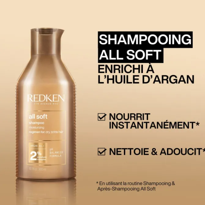Redken Cheveux Secs / Abîmés / Cassants|Shampooing>All Soft