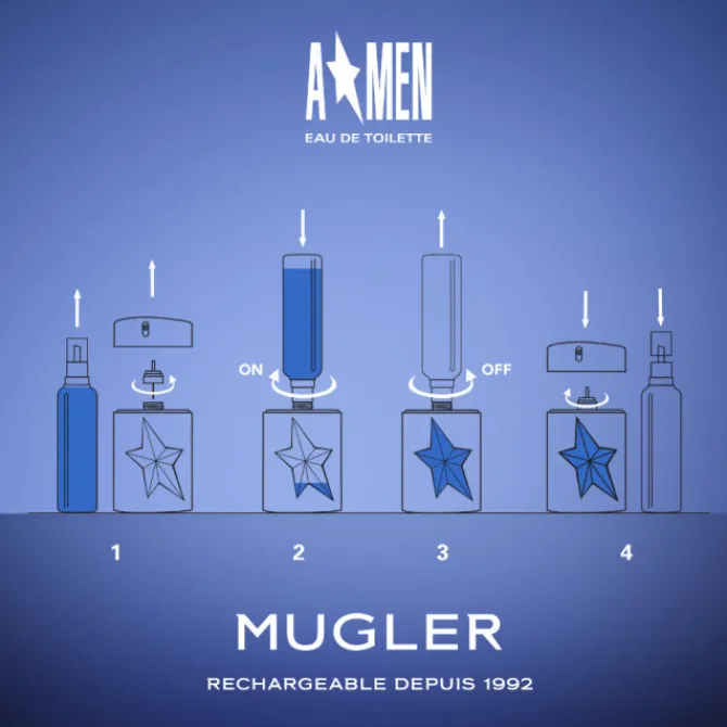 Homme Mugler Parfums Rechargeables|Eau De Toilette|A*Men