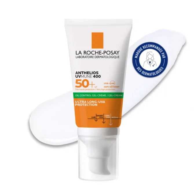 La Roche Posay Soins Solaires|Protection Solaire Visage>Anthelios Gel Crème Anti Brillance SPF50+