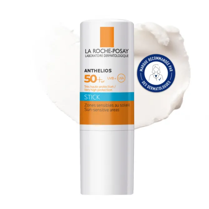 La Roche Posay Soins Solaires|Protection Solaire Visage>Anthelios Stick Lèvres + Zones Sensibles SPF50+