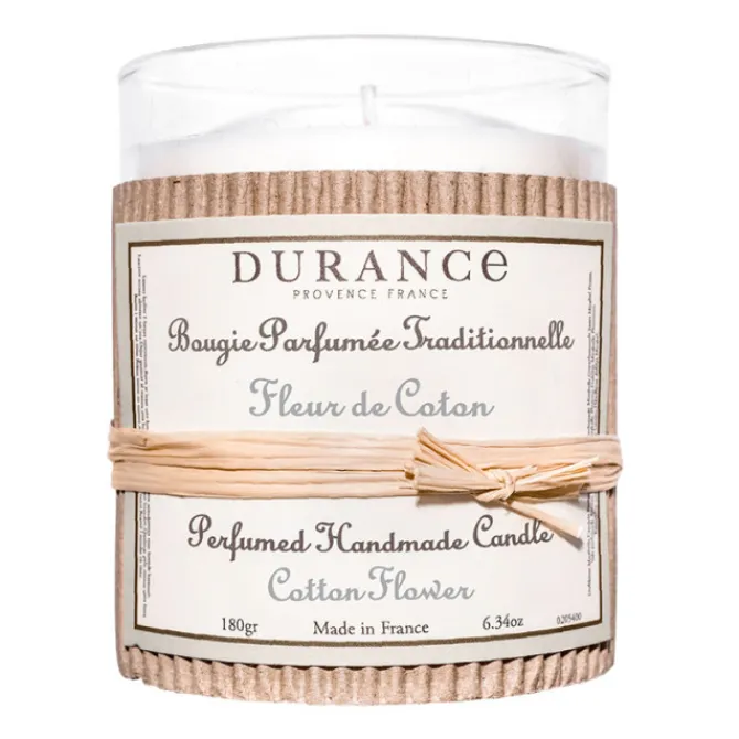 DURANCE Parfums D'Intérieur>Bougie Parfumée Traditionnelle Fleur de Coton