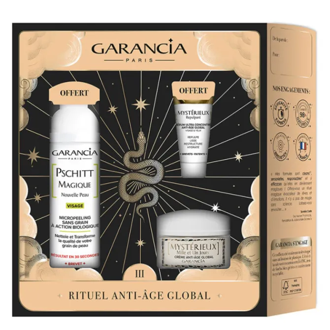 Garancia Coffrets|Coffrets & Cadeaux>Coffret Rituel Anti-Âge Global