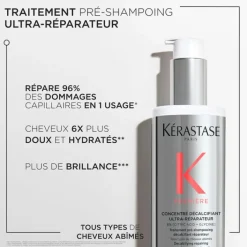 Kerastase Cheveux Secs / Abîmés / Cassants|Pré - Shampooing>Concentré Décalcifiant Ultra-Réparateur