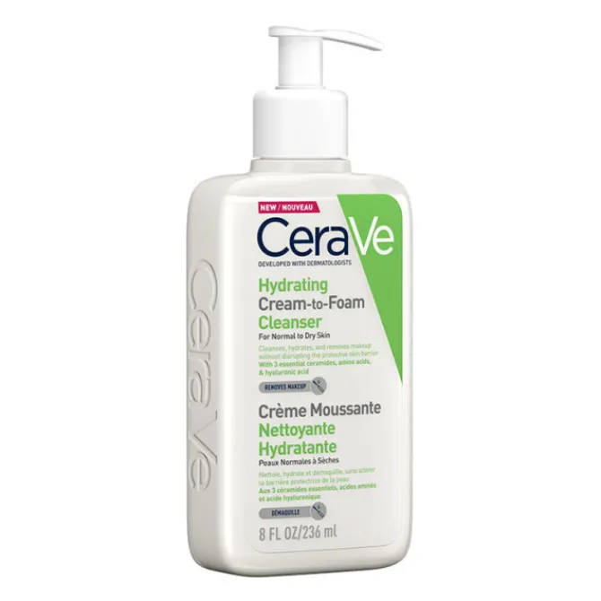 CeraVe Démaquillants & Nettoyants|Démaquillant & Nettoyant>Crème Moussante Nettoyante Hydratante
