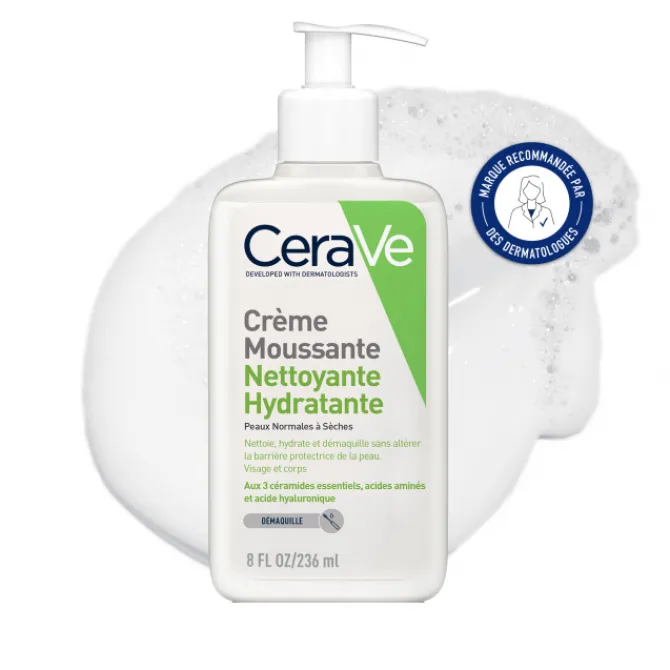CeraVe Démaquillants & Nettoyants|Démaquillant & Nettoyant>Crème Moussante Nettoyante Hydratante