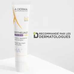 A-derma Crèmes De Jour></noscript>Crème Réparatrice Anti-Marques SPF50+
