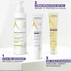 A-derma Crèmes De Jour></noscript>Crème Réparatrice Anti-Marques SPF50+