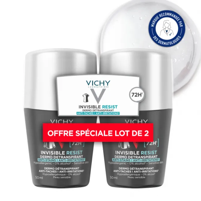 Vichy Déodorants|Déodorants Roll-On 72H Invisible Resist