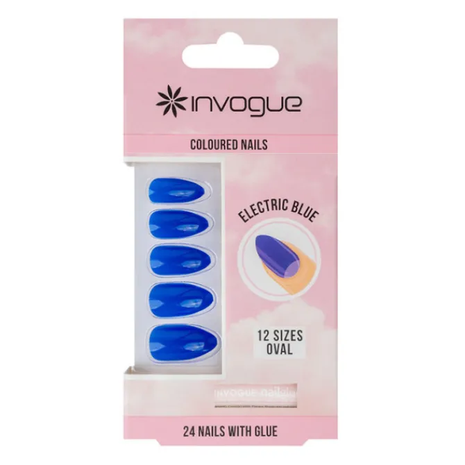 Invogue Accessoires>Faux-ongles Colorés Ovale