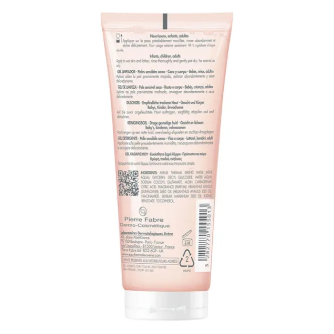 Avene Douche & Bain|Démaquillants & Nettoyants>Gel nettoyant