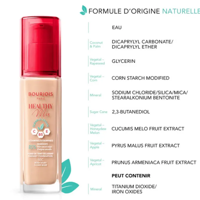 Bourjois Fond De Teint Fluide>Healthy Mix Clean
