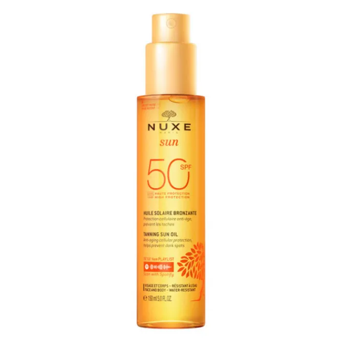 Nuxe Soins Solaires>Huile Bronzante Haute Protection SPF50