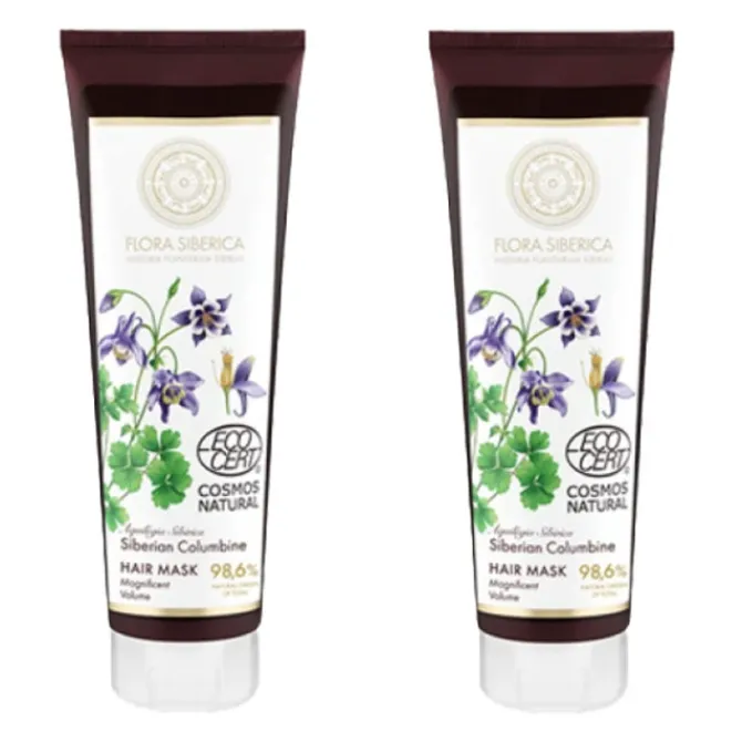 Natura Siberica Cheveux Fins / Sans Volume|Masques>Lot de 2 Masques Volume À L'ancolie De Sibérie