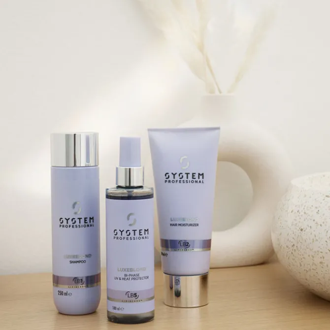 System Professional Cheveux Blonds / Décolorés / Gris / Blanc|Shampooing>LuxeBlond Shampoing