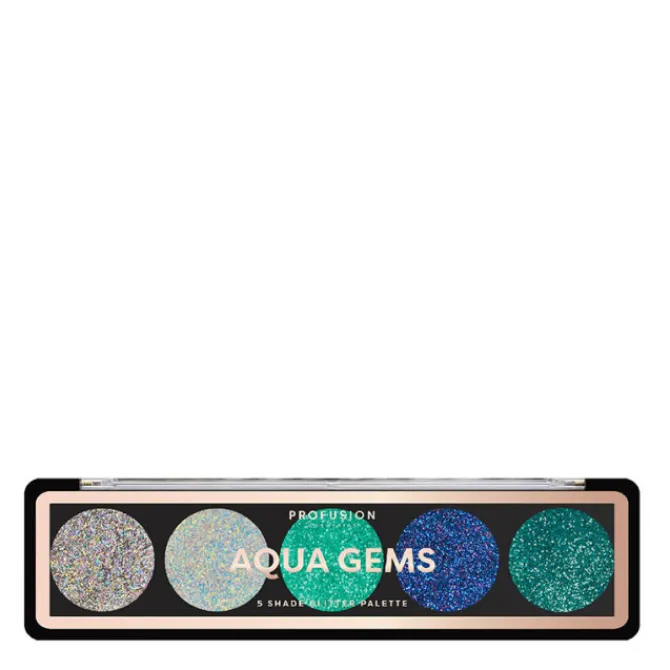 Profusion Cosmetics Fard À Paupières>Palette Yeux Glitter Aqua Gems