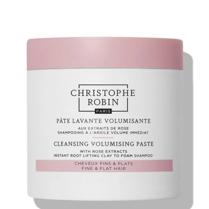 Christophe Robin Cheveux Fins / Sans Volume|Shampooing>Pâte lavante volumisante aux extraits de rose
