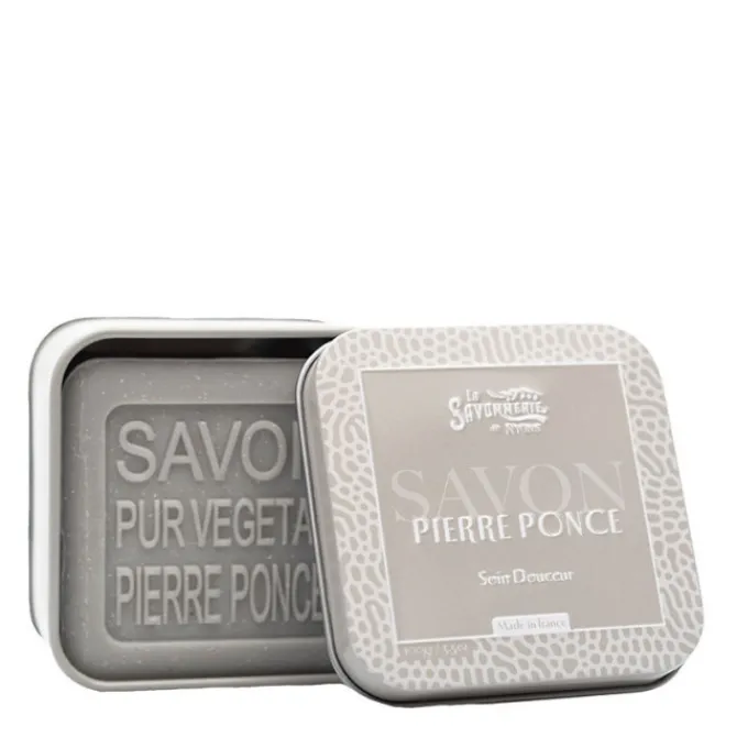 La Savonnerie de Nyons Soin Des Mains & Pieds>Savon à la Pierre Ponce et Boite Métal
