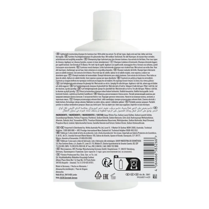 Wella Cheveux Normaux / Tous Types|Shampooing>Shampoing Révélateur de Lumière