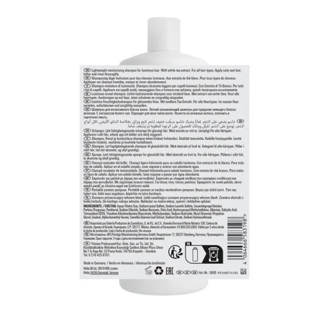 Wella Cheveux Normaux / Tous Types|Shampooing>Shampoing Révélateur de Lumière