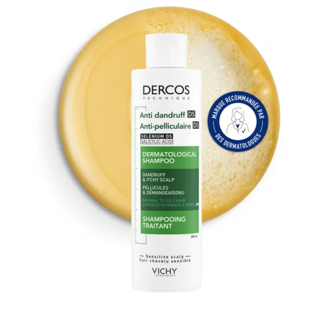 Vichy Shampooings|Cuir Chevelu Sensible / Pellicules>Shampooing Traitant Pellicules & Démangeaisons