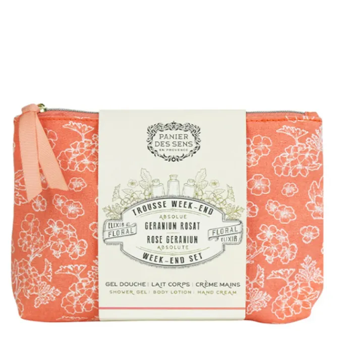 Panier des Sens Bain & Douche>Trousse Week-End Géranium Rosat