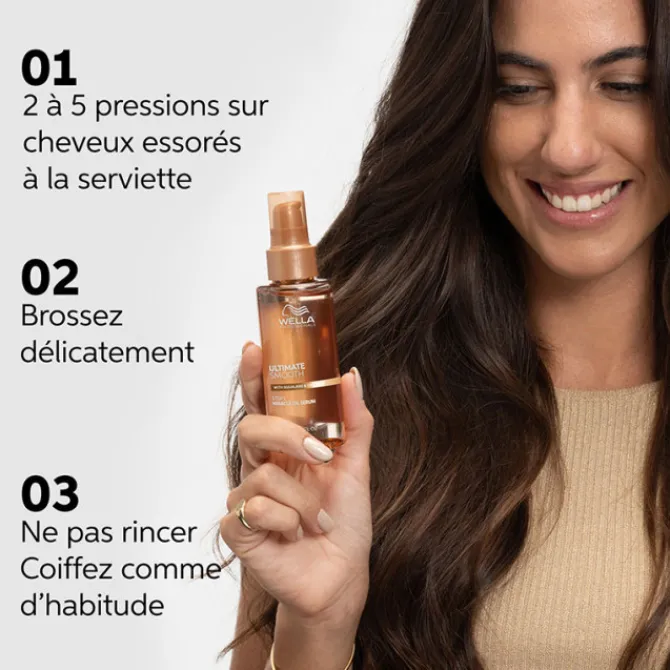 Wella Cheveux Bouclés / Ondulés / Frisés / Crépus|Huile & Sérum>Ultimate Smooth Sérum